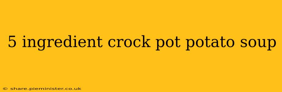 5 ingredient crock pot potato soup