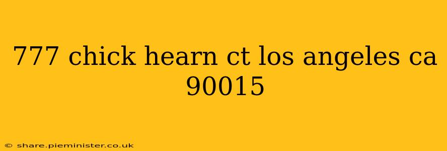 777 chick hearn ct los angeles ca 90015