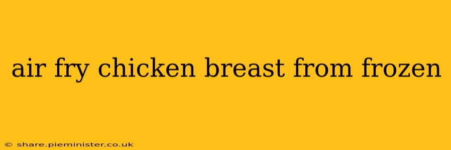 air fry chicken breast from frozen