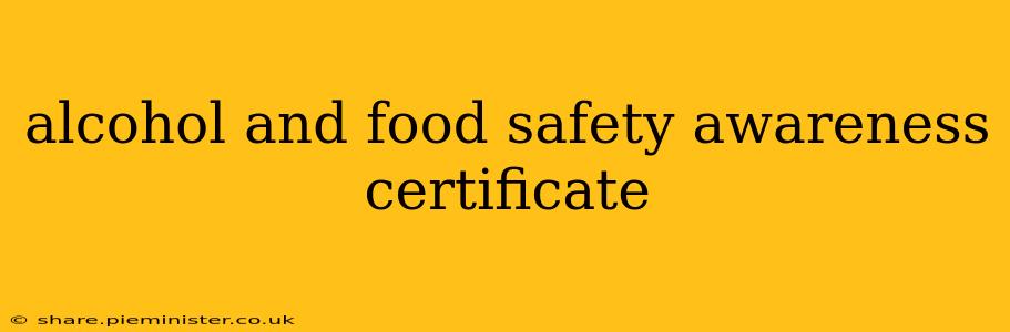 alcohol and food safety awareness certificate