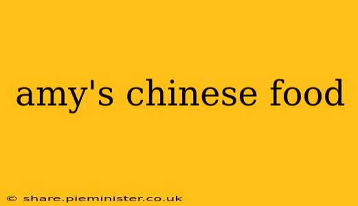amy's chinese food