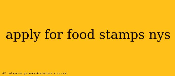 apply for food stamps nys