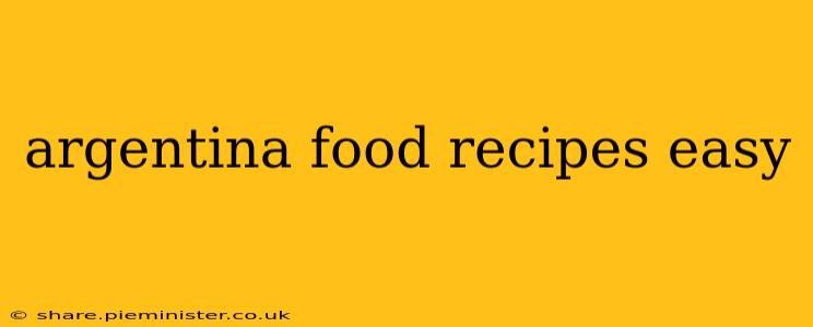 argentina food recipes easy