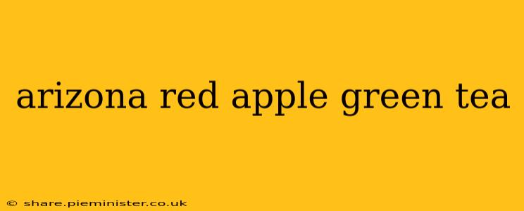 arizona red apple green tea