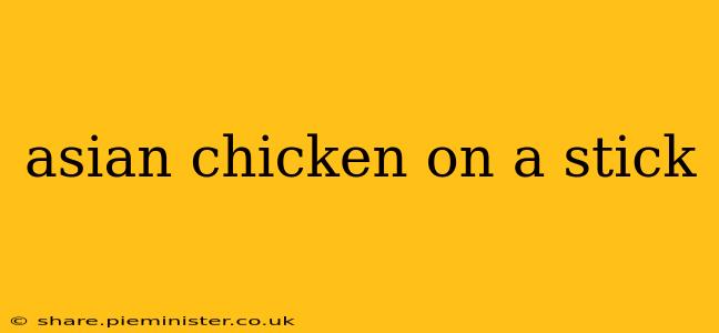 asian chicken on a stick