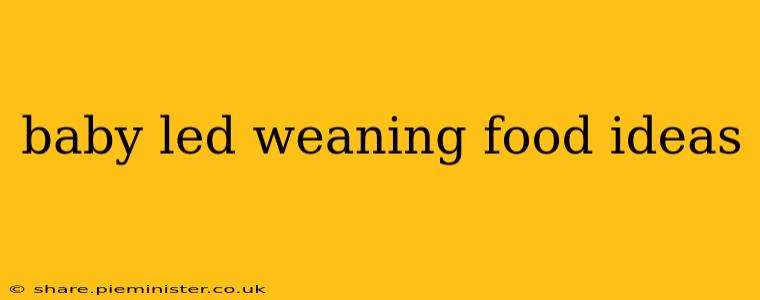 baby led weaning food ideas