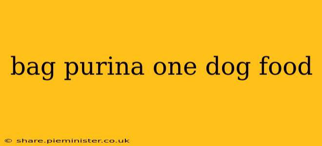 bag purina one dog food