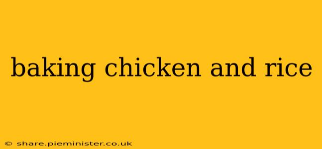 baking chicken and rice