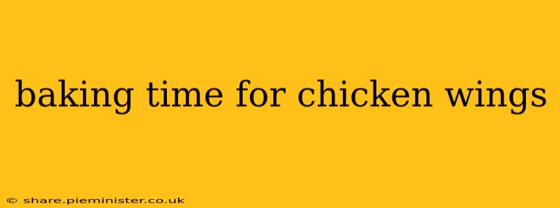 baking time for chicken wings