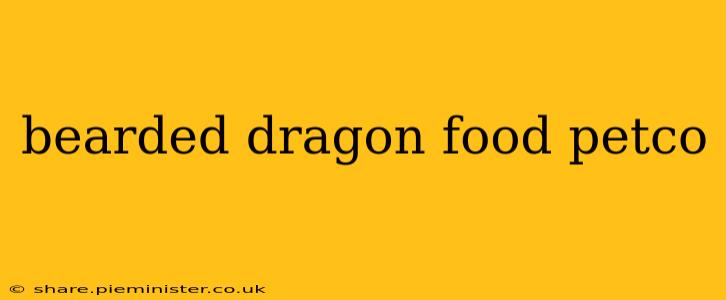 bearded dragon food petco