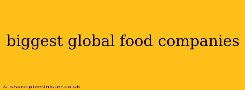 biggest global food companies