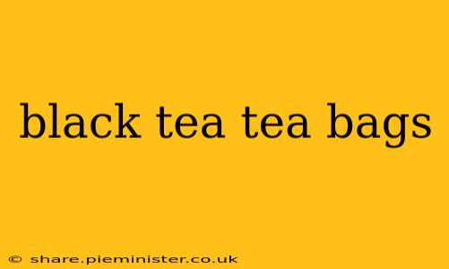 black tea tea bags