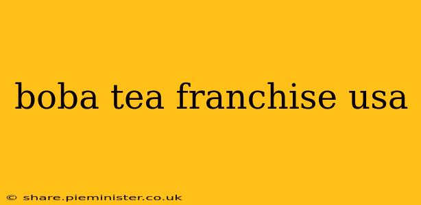 boba tea franchise usa