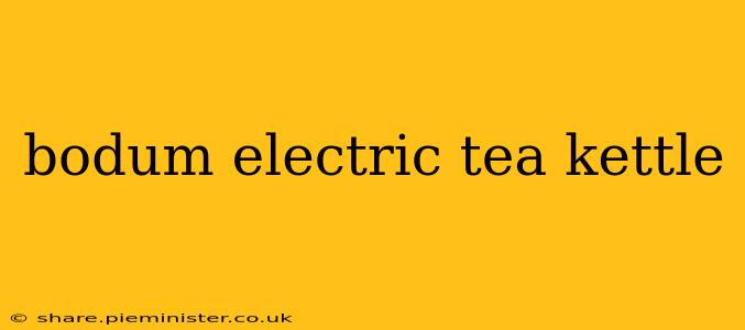 bodum electric tea kettle