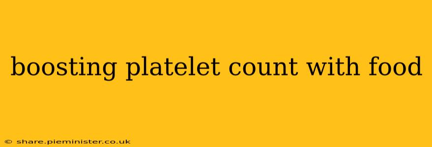 boosting platelet count with food