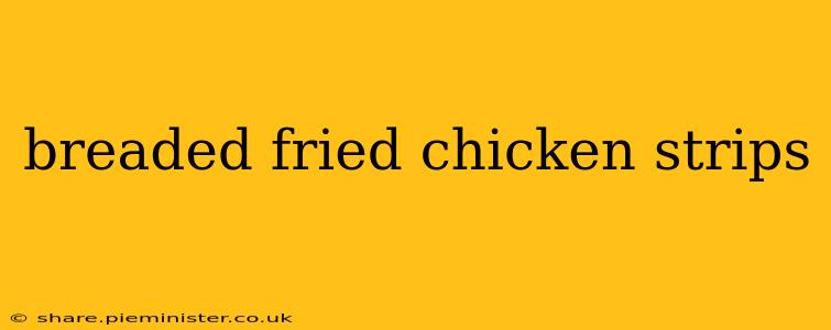 breaded fried chicken strips