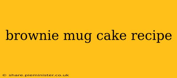 brownie mug cake recipe