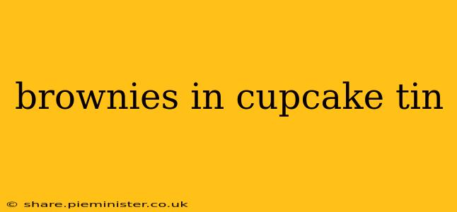 brownies in cupcake tin