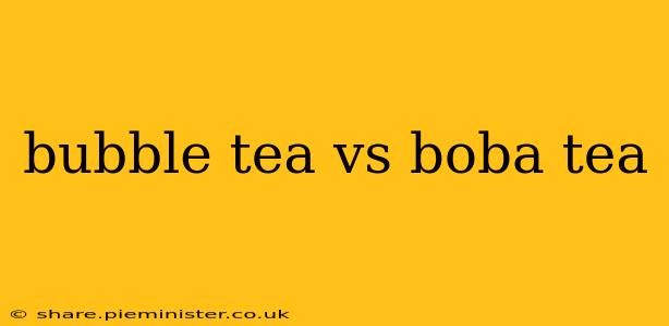 bubble tea vs boba tea