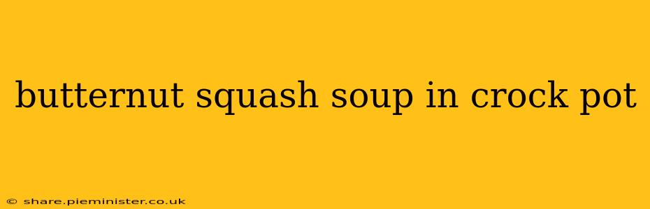 butternut squash soup in crock pot