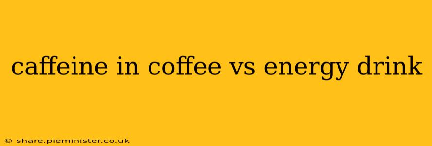 caffeine in coffee vs energy drink