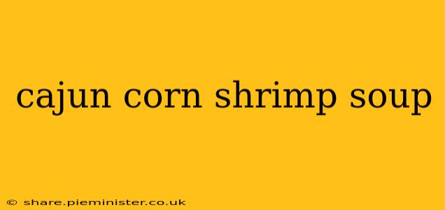 cajun corn shrimp soup