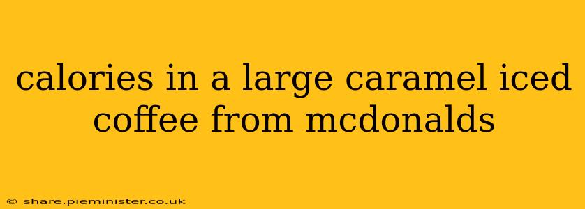 calories in a large caramel iced coffee from mcdonalds