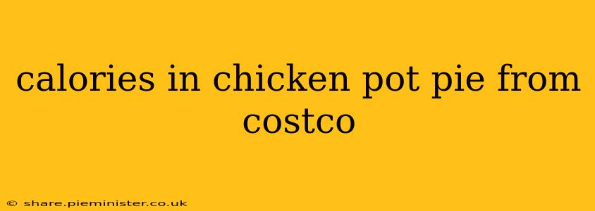 calories in chicken pot pie from costco