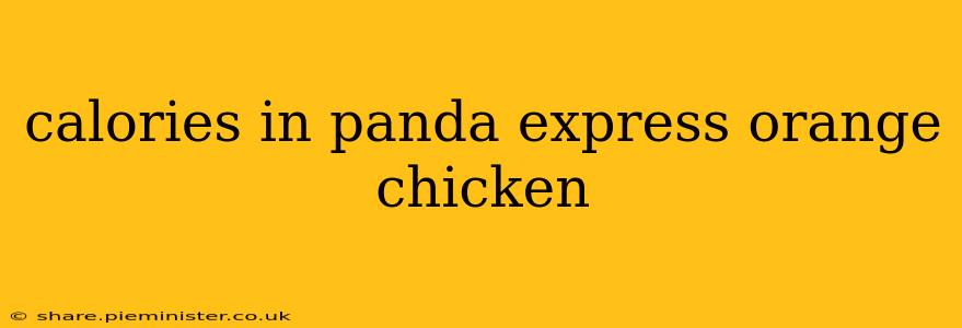calories in panda express orange chicken