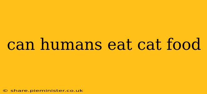 can humans eat cat food