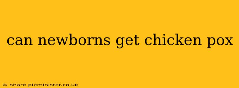 can newborns get chicken pox