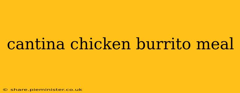 cantina chicken burrito meal