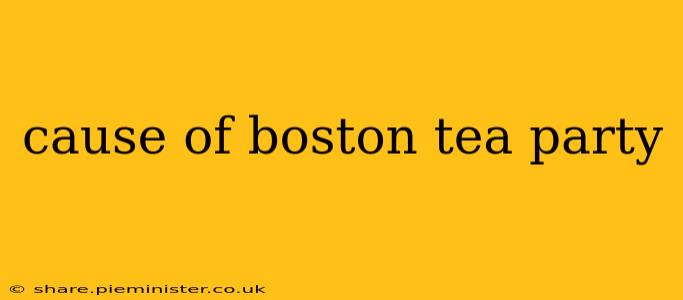 cause of boston tea party