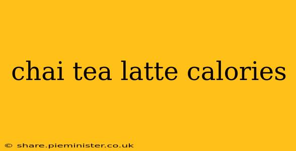 chai tea latte calories
