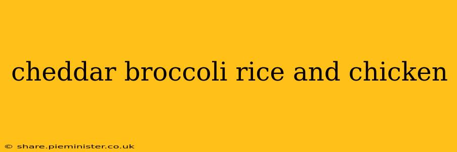 cheddar broccoli rice and chicken