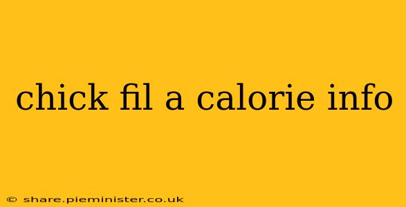 chick fil a calorie info