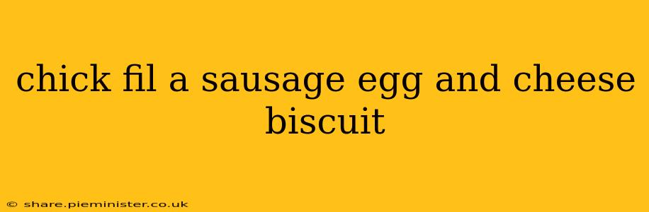 chick fil a sausage egg and cheese biscuit