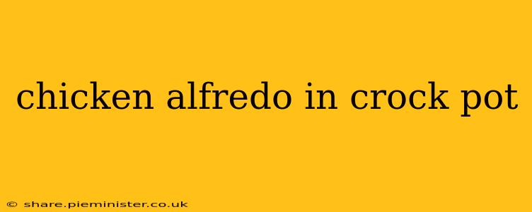 chicken alfredo in crock pot