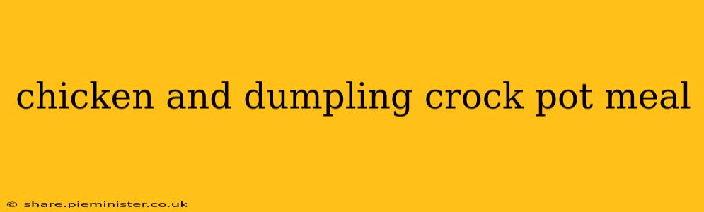 chicken and dumpling crock pot meal