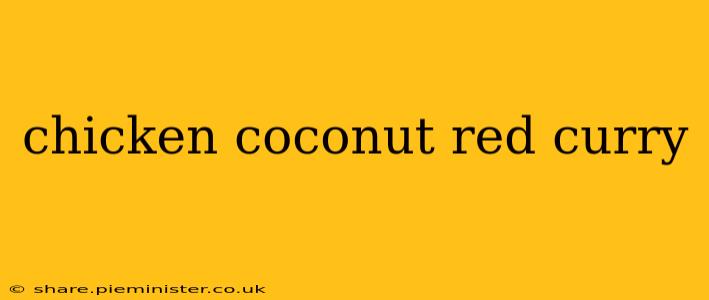 chicken coconut red curry