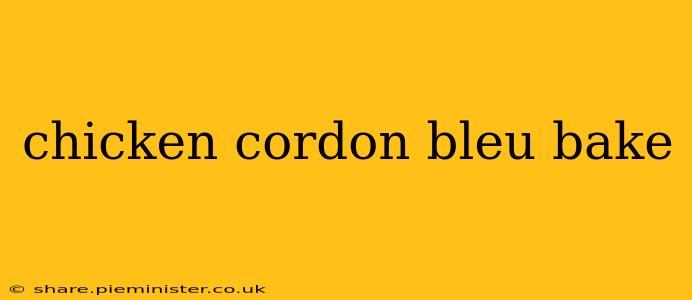 chicken cordon bleu bake