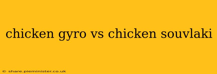 chicken gyro vs chicken souvlaki