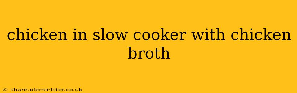 chicken in slow cooker with chicken broth