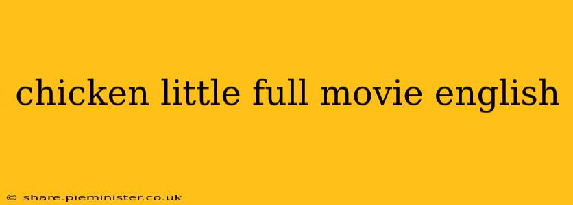 chicken little full movie english