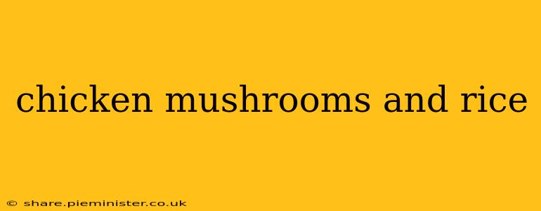 chicken mushrooms and rice
