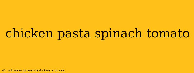 chicken pasta spinach tomato