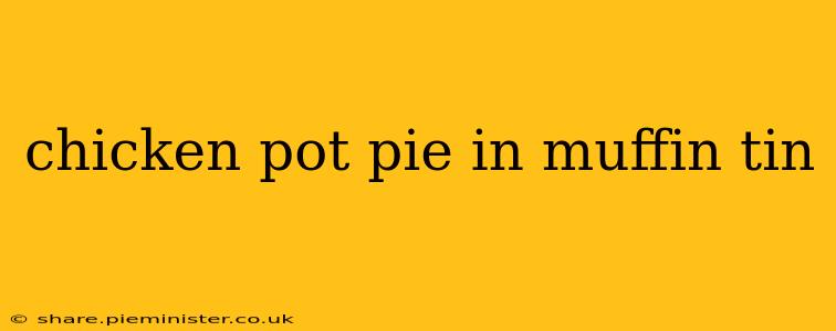 chicken pot pie in muffin tin