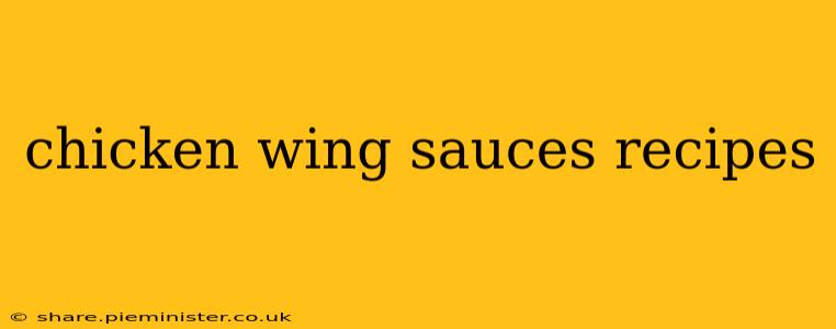 chicken wing sauces recipes