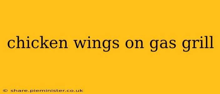 chicken wings on gas grill