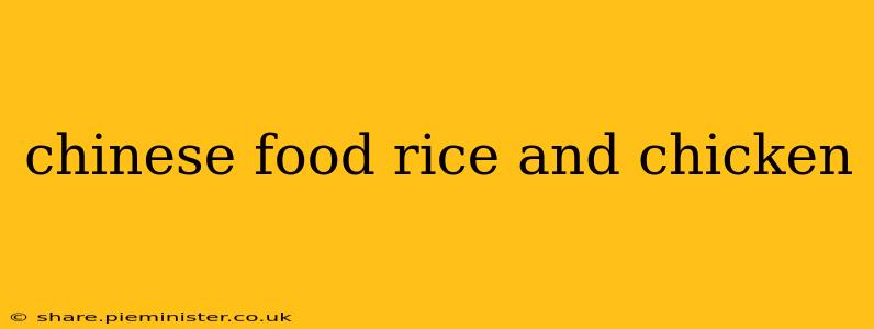 chinese food rice and chicken